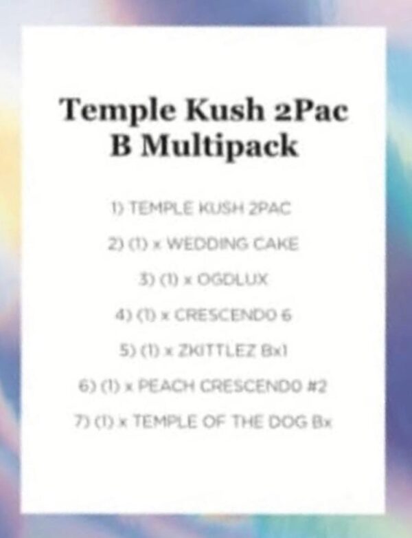 Ethos - Temple Kush 2Pac (B Line) Multipack