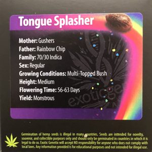 Exotic Genetix – Tongue Splasher (Regular M/F)