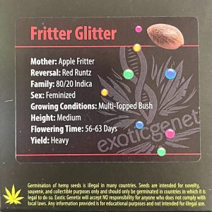 Exotic Genetix – Fritter Glitter (Feminized)