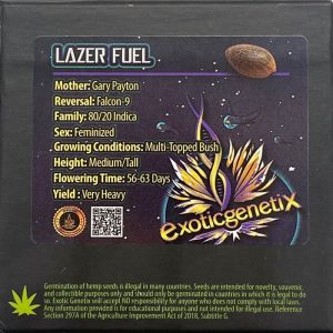 Exotic Genetix – Lazer Fuel (Feminized)