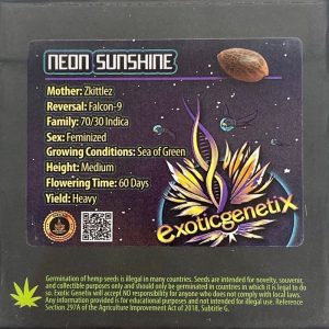 Exotic Genetix – Neon Sunshine (Feminized)