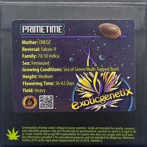 Exotic Genetix – Primetime (Feminized)