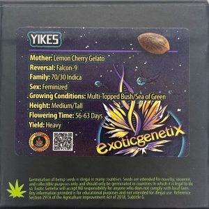 Exotic Genetix – Yikes (Feminized)