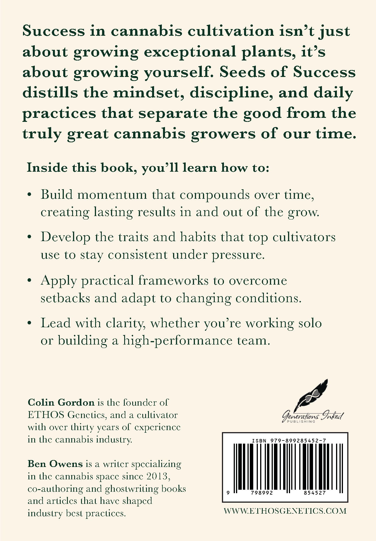 Ethos - Seeds Of Success (Paperback Book) - Image 2